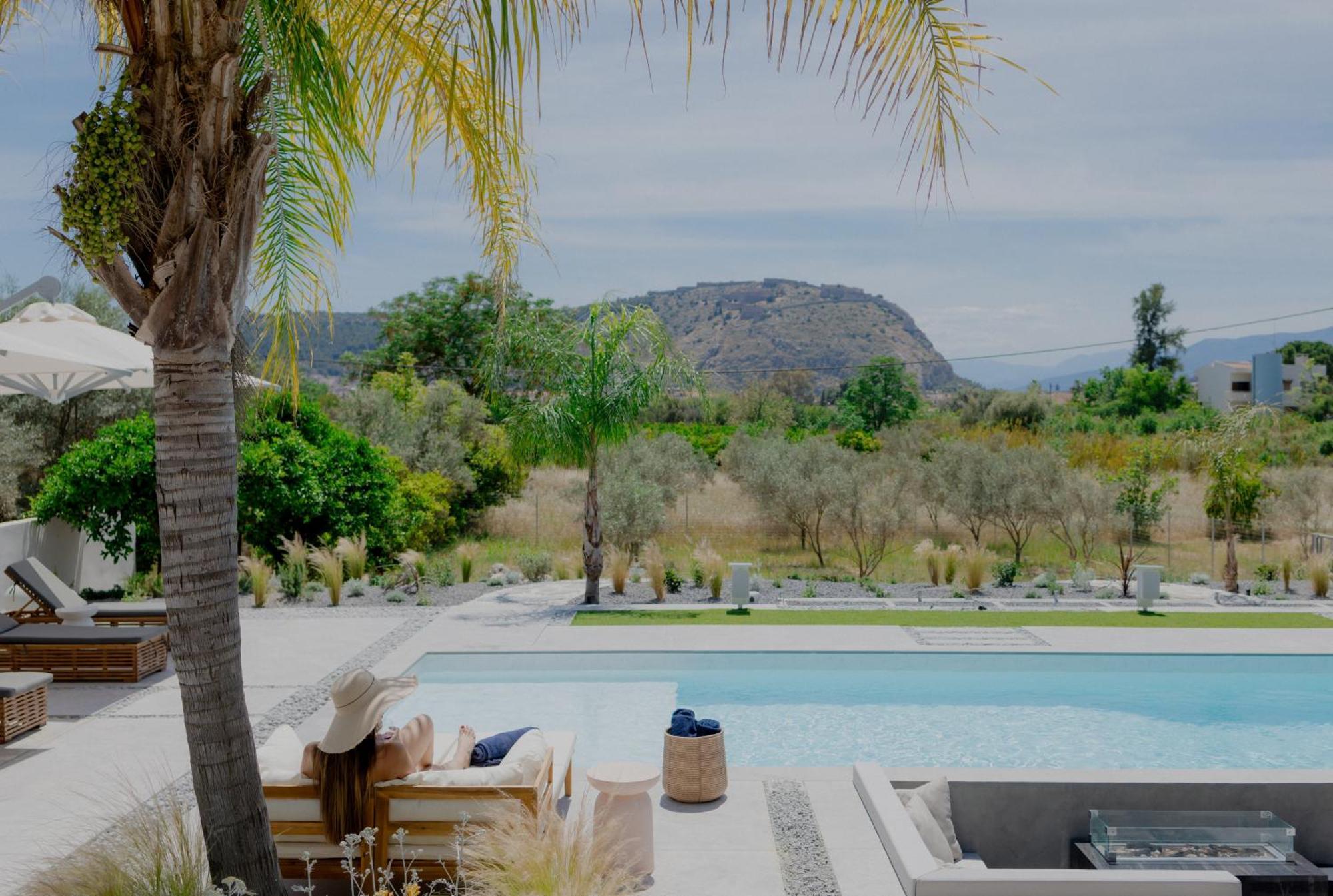 Nafplio Blue Topaz Poolside Villa Exterior foto
